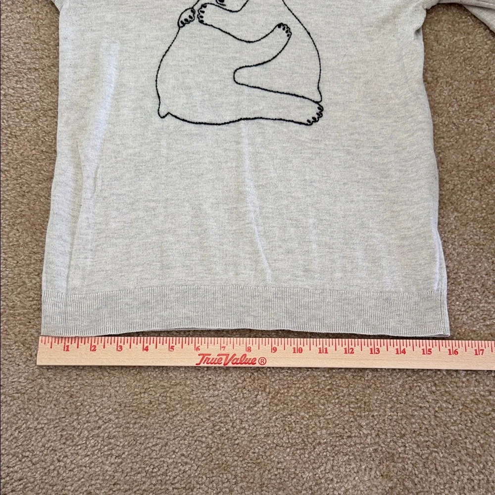 J. Crew Polar Bear Hug Wool Blend Crewneck Sweater- Size Small